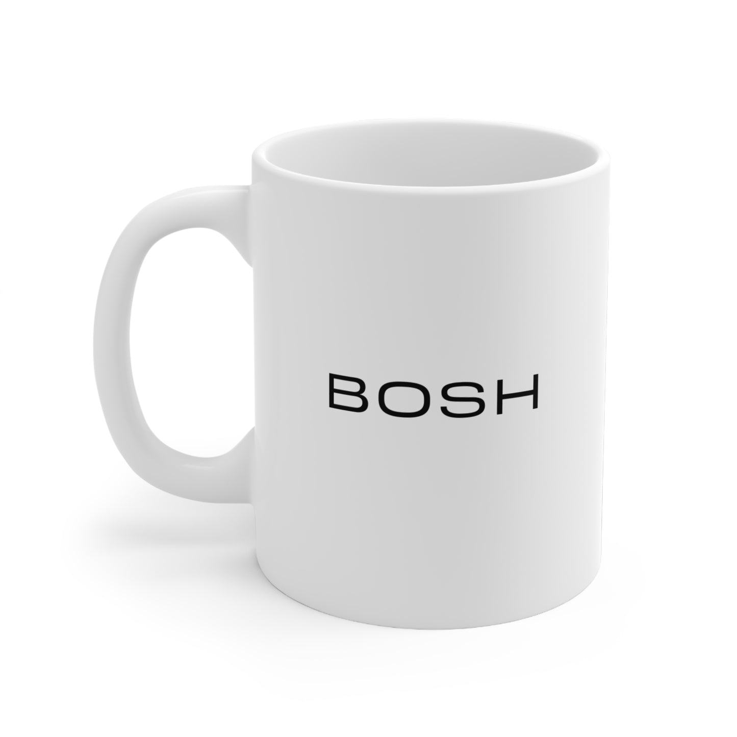 BOSH - White Ceramic Mug, 11oz